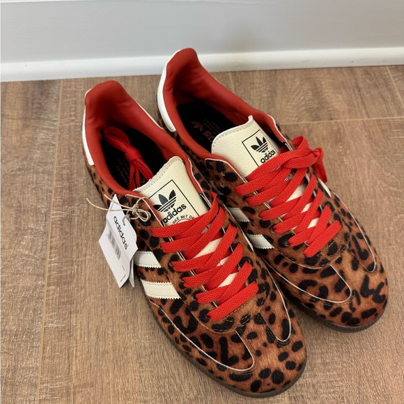 Adidas Samba OG Red Leopard JI2734 Women's Sneakers Cheetah Pack - Picture 7 of 7